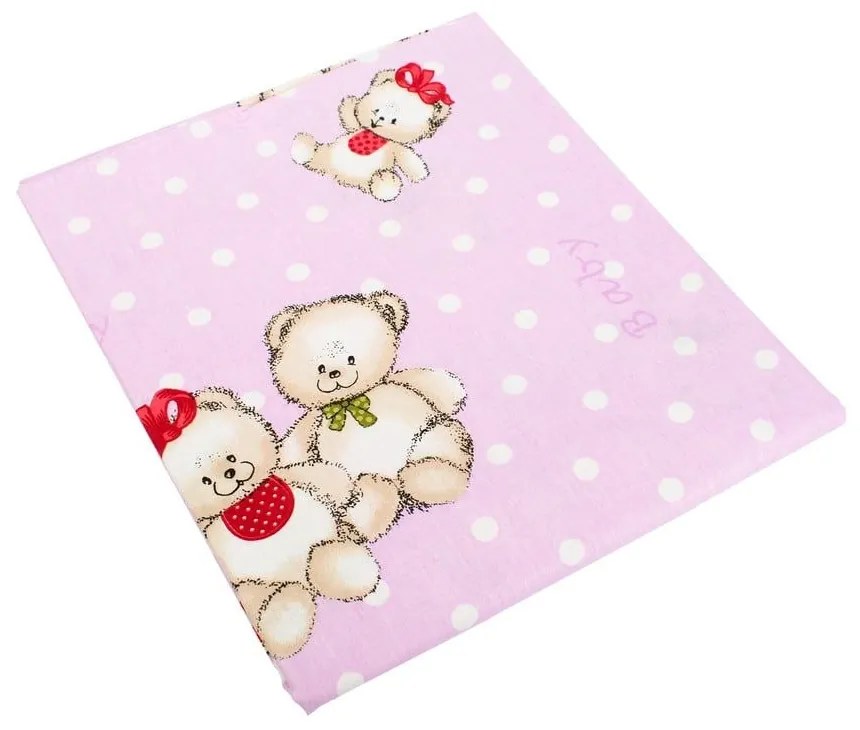 Σεντόνια Παιδικά Σετ 2τμχ Two Lovely Bears 65 Lila DimCol Μονό 160x240cm 100% Βαμβάκι