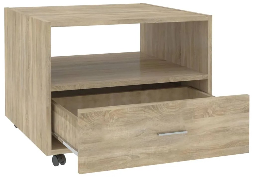 vidaXL Τραπεζάκι Σαλονιού Sonoma Δρυς 55 x 55 x 40 εκ. Επεξεργ. Ξύλο