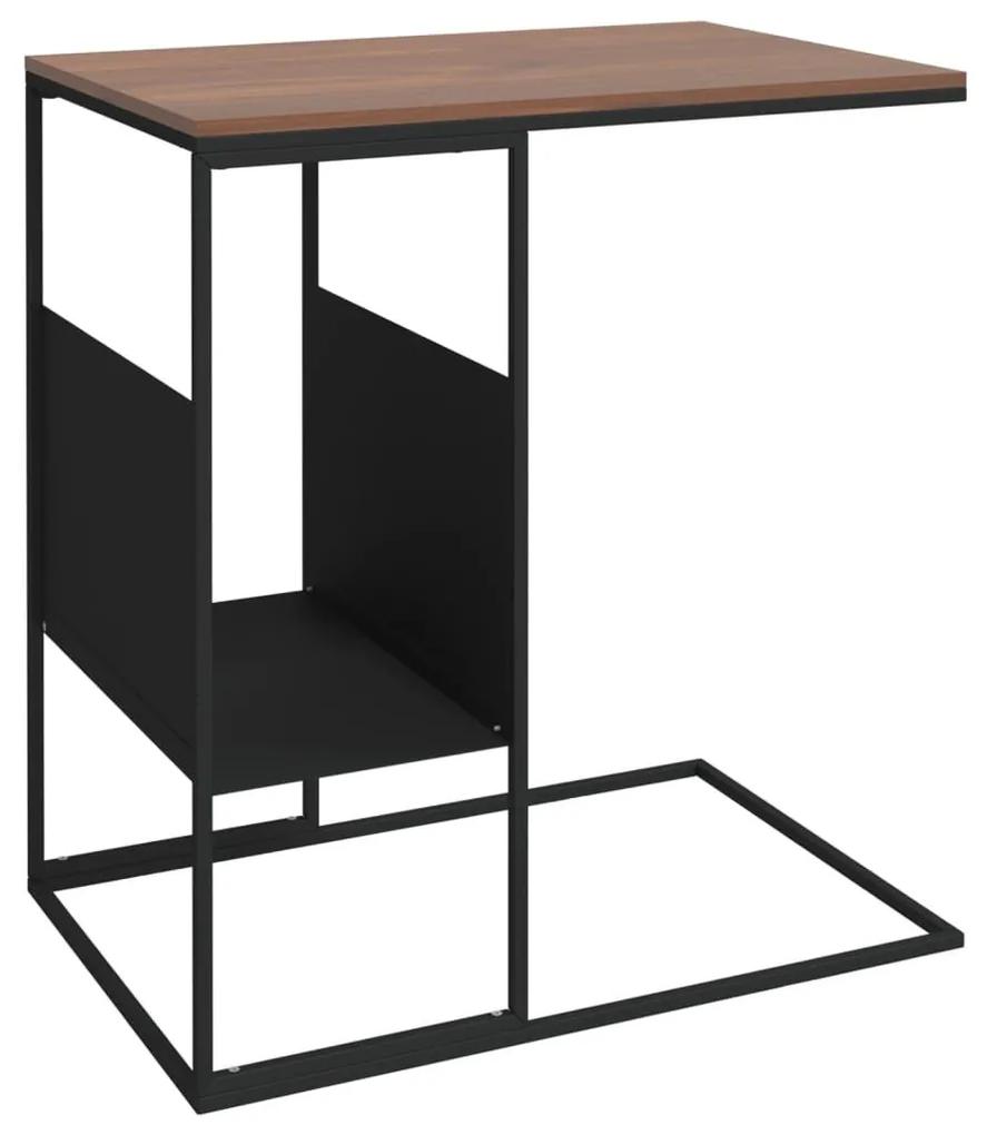 Τραπέζι Βοηθητικό Μαύρο 55x36x59,5 εκ. από Επεξεργασμένο Ξύλο - Μαύρο