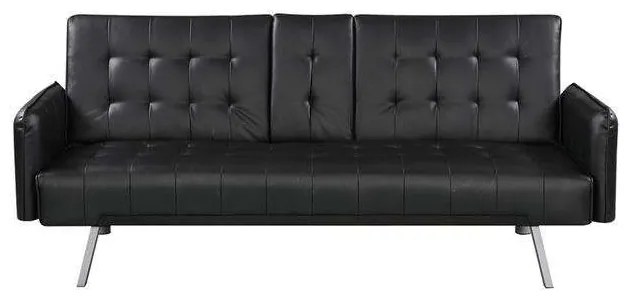 Καναπές - Κρεβάτι Wells Ε9681,2 Black Wood, Fabric