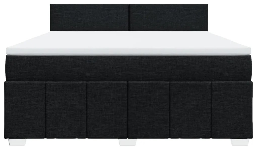 ΚΡΕΒΑΤΙ BOXSPRING ΜΕ ΣΤΡΩΜΑ ΜΑΥΡΟ 180X200 ΕΚ. ΥΦΑΣΜΑΤΙΝΟ 3289442