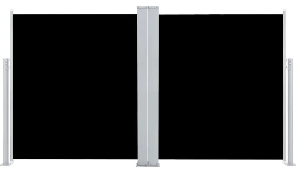vidaXL Σκίαστρο Πλαϊνό Συρόμενο Μαύρο 140 x 600 εκ.