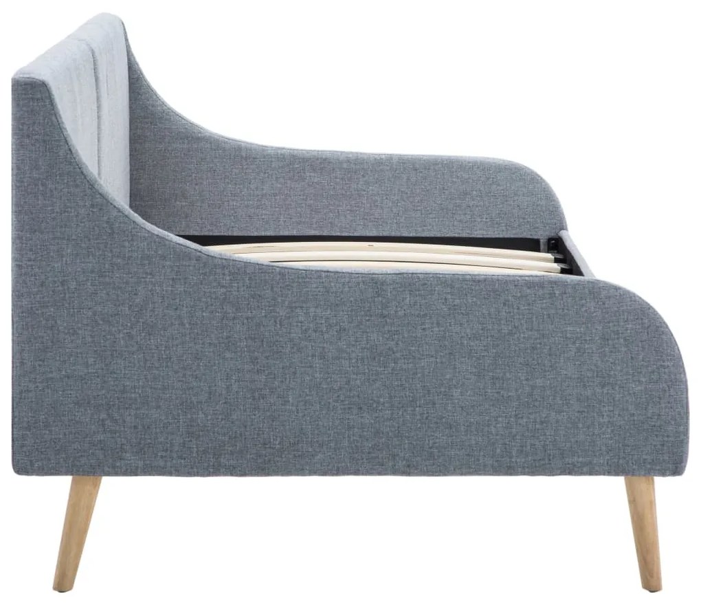 vidaXL Πλαίσιο Daybed Ανοιχτό Γκρι Υφασμάτινο