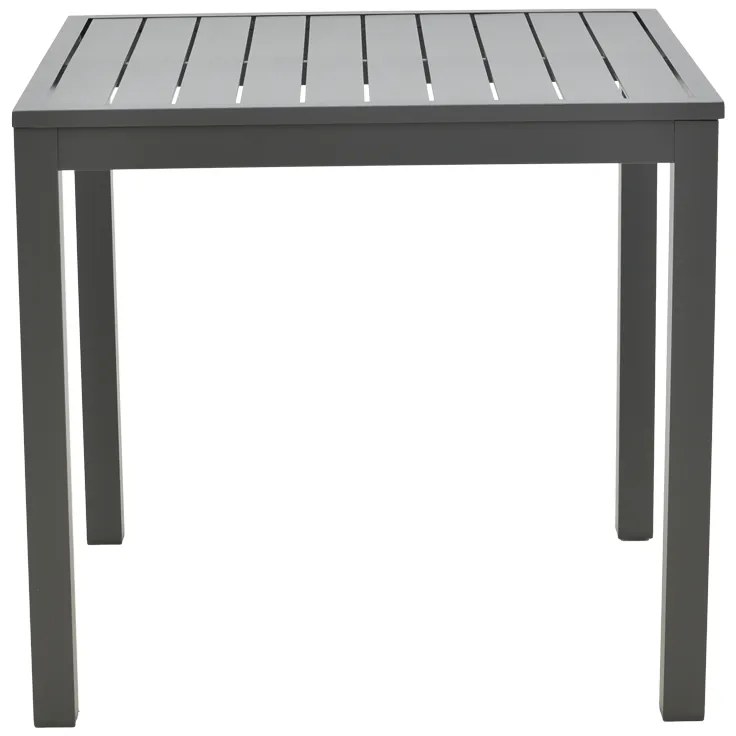 Τραπεζαρία Kliton-Raven σετ 5τεμ pakoworld αλουμίνιο σε ανθρακί απόχρωση 80x80x74εκ