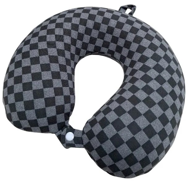 Μαξιλάρι αυχένα ταξιδίου - Memory Foam - 71887 - Grey-71887_gr