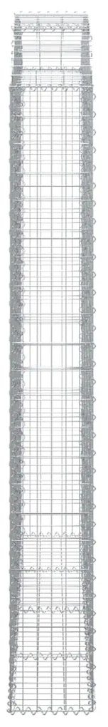 vidaXL Συρματοκιβώτιο Τοξωτό 200x30x220/240εκ. από Γαλβανισμένο Χάλυβα