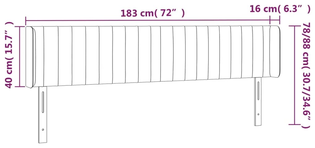 ΚΕΦΑΛΑΡΙ ΚΡΕΒΑΤΙΟΥ LED ΚΡΕΜ 183X16X78/88 ΕΚ. ΥΦΑΣΜΑΤΙΝΟ 3123493