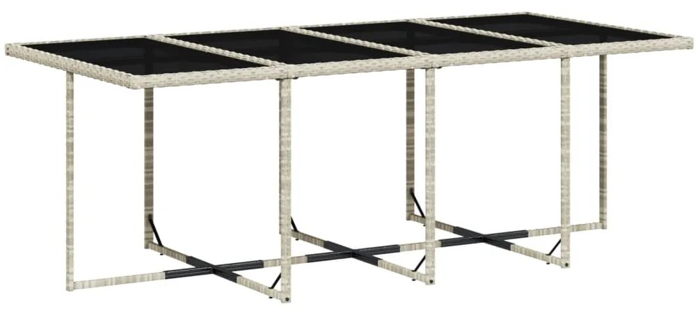 vidaXL Σετ Τραπεζαρίας Κήπου 9 τεμ. Αν. Γκρι Συνθ. Ρατάν με Μαξιλάρια