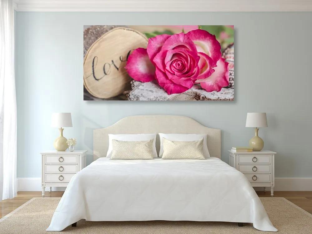 Εικόνα τριαντάφυλλο Αγάπη - 100x50
