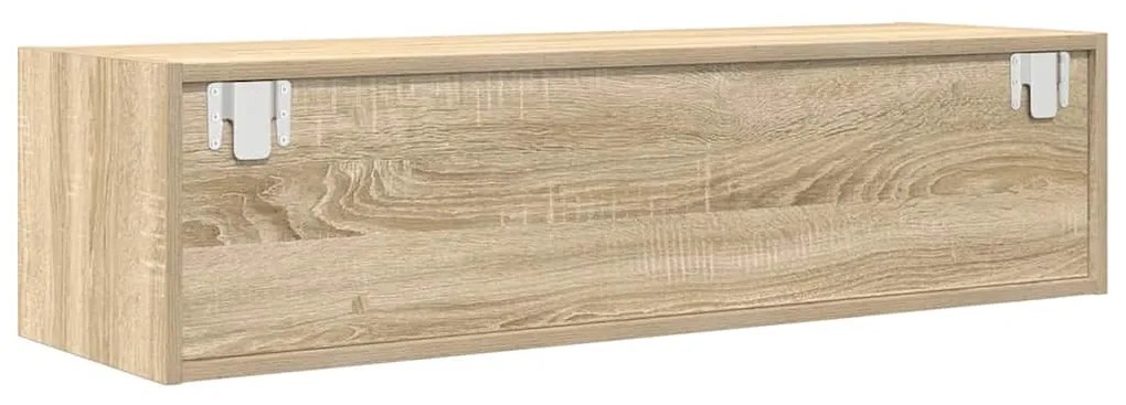 vidaXL Κομοδίνο ΤV Σομιέ Καρυδιά 100x31x25,5 εκ. Επεξεργασμένου Ξύλου