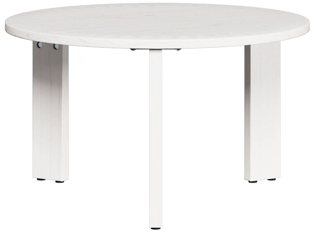 vidaXL Τραπεζάκι σαλονιού 3 pcs Λευκό 47.5 x 47.5 x 27 εκ.