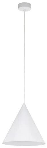 Κρεμαστό Φωτιστικό Οροφής 1xE27 Φ25cm Cono TK Lighting-10008-Λευκό 10008