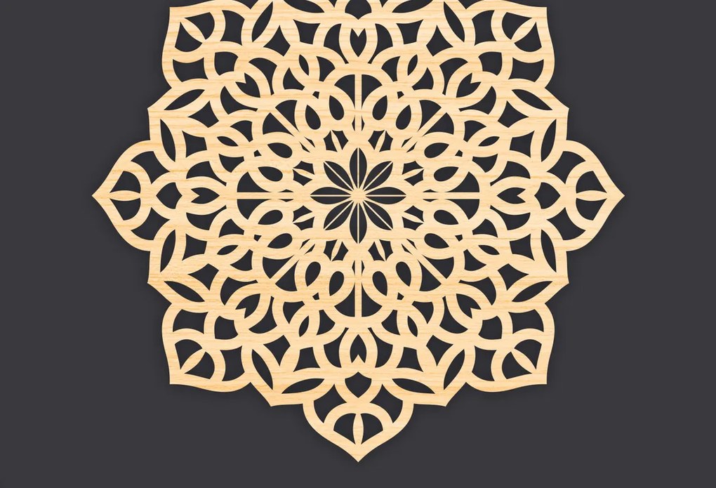 Intra απο ξύλο plywood 3mm-4mm πάχος 3D Mandala για Cricut Δίασταση 30x30 cm INTRAFABR-86060823