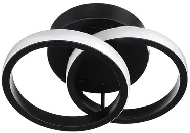 POWERTECH LED φωτιστικό οροφής HLL-0081, 20W, 4000K, 24.5x16.5cm, μαύρο