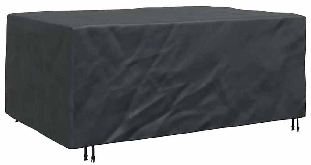 vidaXL Κάλυμμα επίπλων εξωτερικού χώρου Μαύρο 220 x 150 x 85 εκ. 600D
