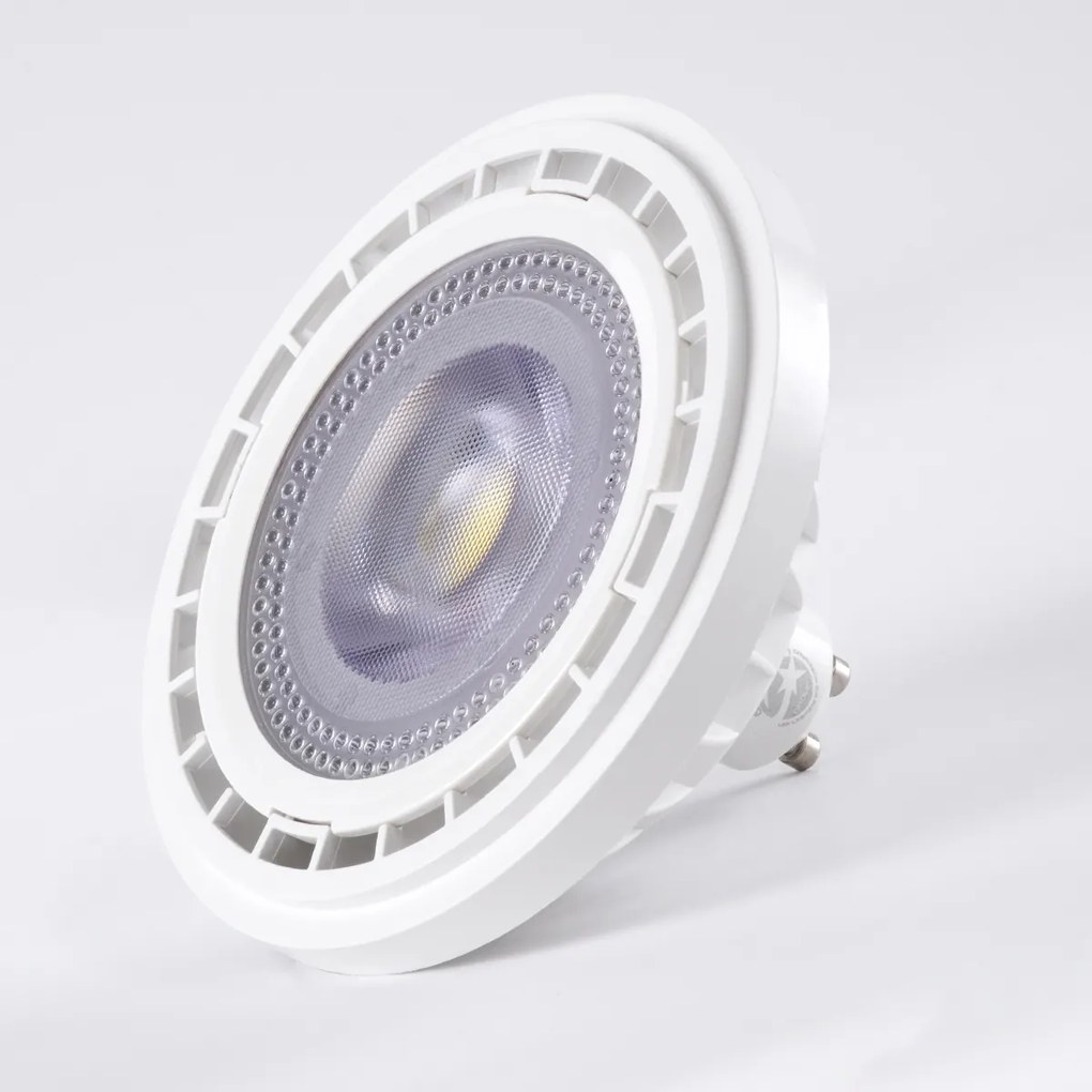 GloboStar 60126 Σποτ LED GU10 AR111 15W 1500lm 12° AC 220-240V IP20 Φ11 x Υ6.6cm Ψυχρό Λευκό 6000K - 3 Χρόνια Εγγύηση