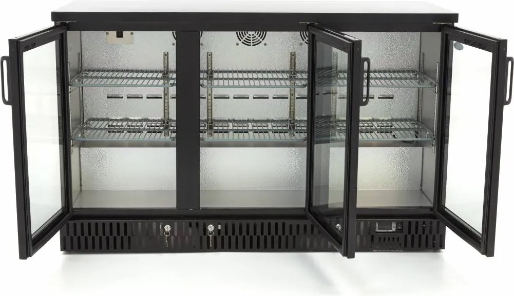 Drinks Fridge - 3 Hinged Doors - 6 Adjustable Shelves