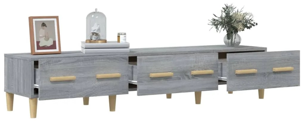 vidaXL Έπιπλο Τηλεόρασης Γκρι Sonoma 150x34,5x30εκ. Επεξεργασμένο Ξύλο