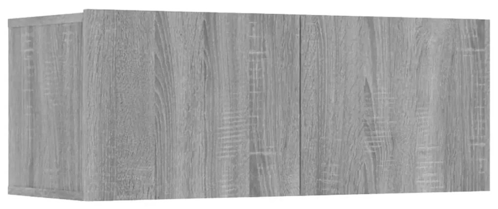 vidaXL Έπιπλα Τηλεόρασης 4 τεμ. Γκρι Sonoma 80x30x30 εκ. Επεξ. Ξύλο