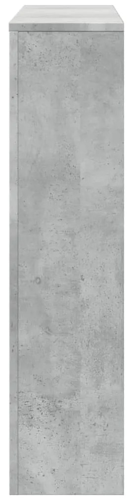 vidaXL Κάλυμμα Καλοριφέρ Γκρι Σκυροδέματος 175x20x82 εκ. Επεξ. Ξύλο