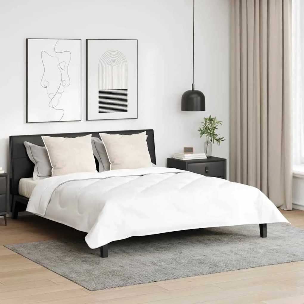 vidaXL Πάπλωμα Άλλο με μαξιλάρι 3 pcs Λευκό 200 x 220 cm Μικροΐνες