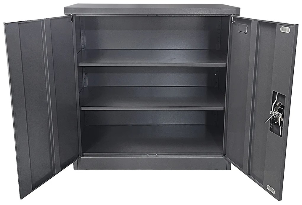 Ντουλάπι ArteLibre DUILIN Σκούρο Γκρι Μέταλλο 90x40x90cm