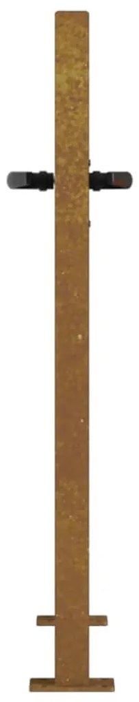 vidaXL Πόρτα Κήπου Τετράγωνη 100x100 εκ. από Ατσάλι Corten