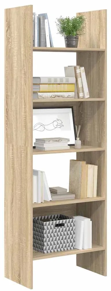 vidaXL Βιβλιοθήκη Χρώμα Sonoma Δρυς 60 x 35 x 180 εκ. από Επεξ. Ξύλο