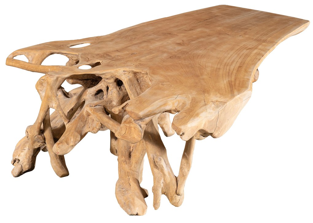 Coffee Table S Line 165cm X 107cm X Y50cm χειροποίητο απο ρίζα S1633-00N3