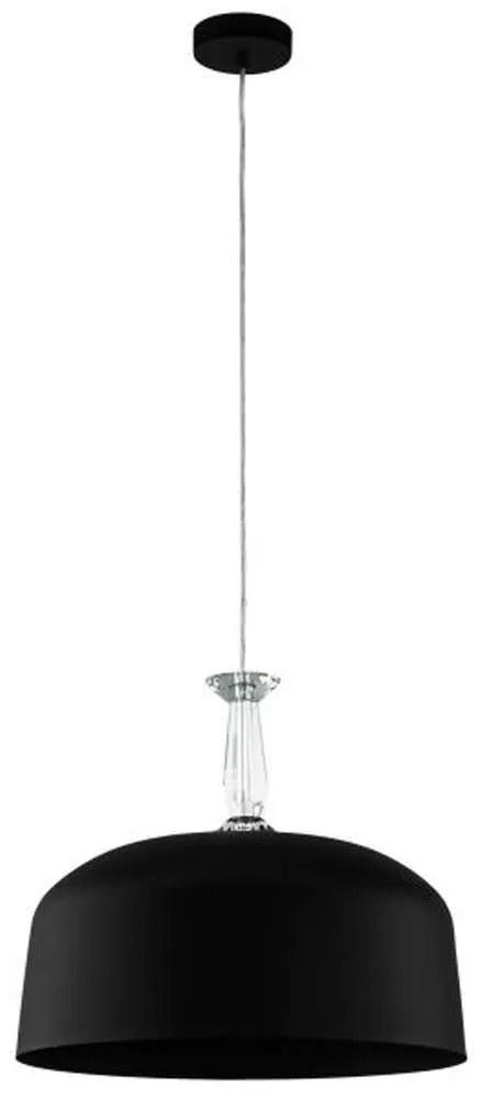 Φωτιστικό Οροφής 39588 Monte Fuerte E27/3 Black Eglo Metal, Glass
