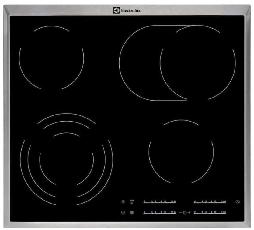 Electrolux EHF 46547 XK Κεραμική Εστία Αυτόνομη Inox 57.6x51.6εκ.