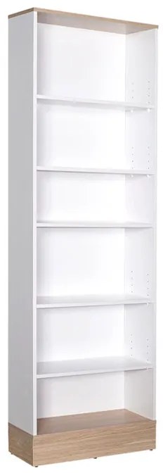 Intrahome Βιβλιοθήκη Bator Intrahome σε λευκό- oak χρώμα 60x26x197εκ | SKU: INTRAPA-140111315