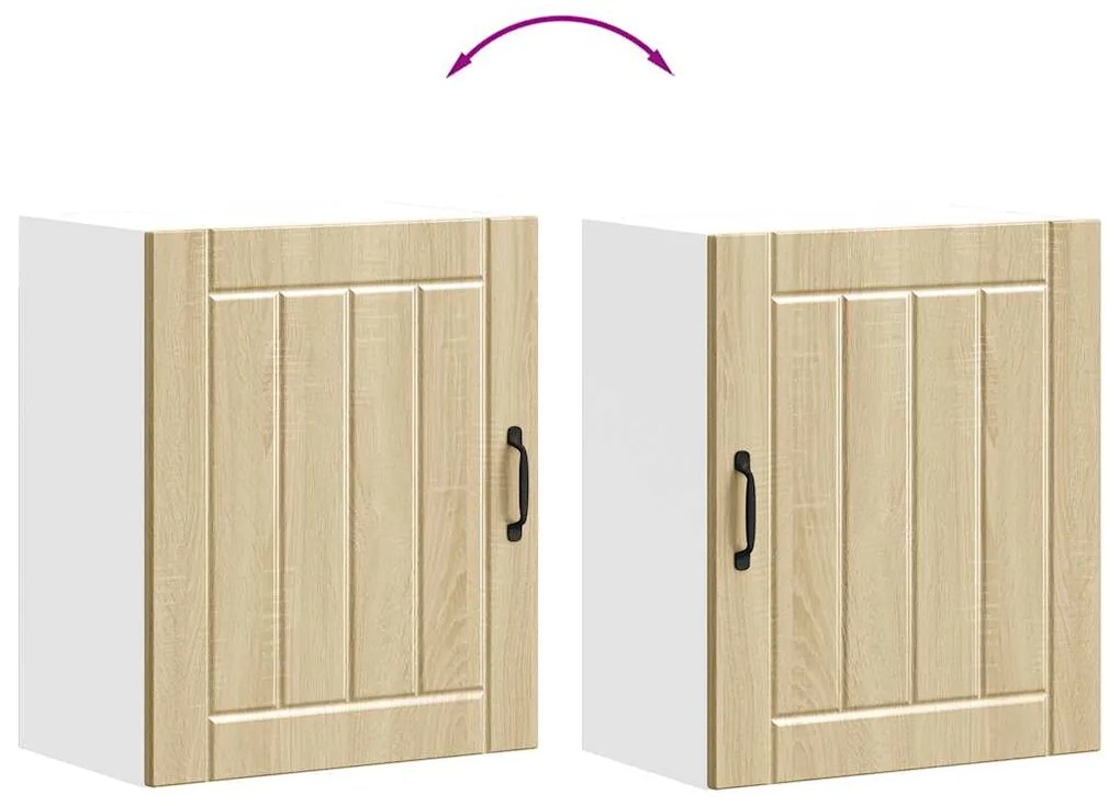 ντουλάπι τοίχου κουζίνας "Lucca" Sonoma Oak Engineered Wood - Καφέ