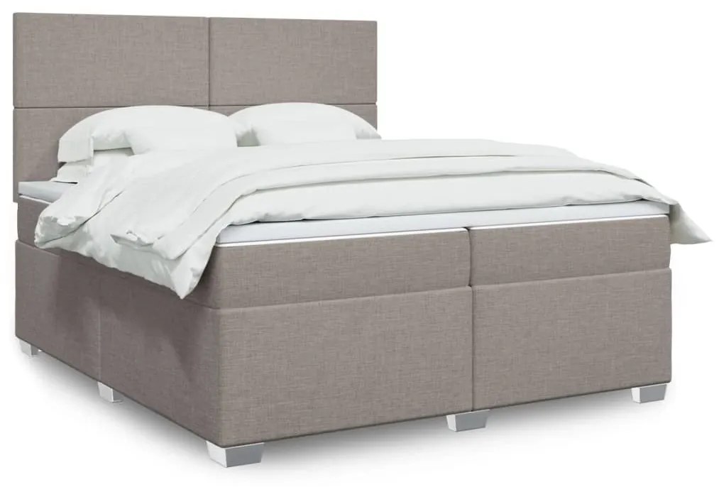 ΚΡΕΒΑΤΙ BOXSPRING ΜΕ ΣΤΡΩΜΑ TAUPE 200X200 ΕΚ. ΥΦΑΣΜΑΤΙΝΟ 3290592