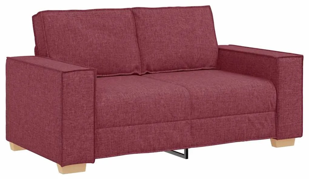 vidaXL Σετ Καναπέ με μαξιλάρι 3 pcs Κόκκινο 220 x 78 x 84 εκ. ύφασμα