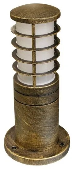 Επιδαπέδιο Φωτιστικό Κολώνα IP44 Ε27 Φ14cm Brass 9-711471 Lumen-9-711471-Ορείχαλκος 9-711471