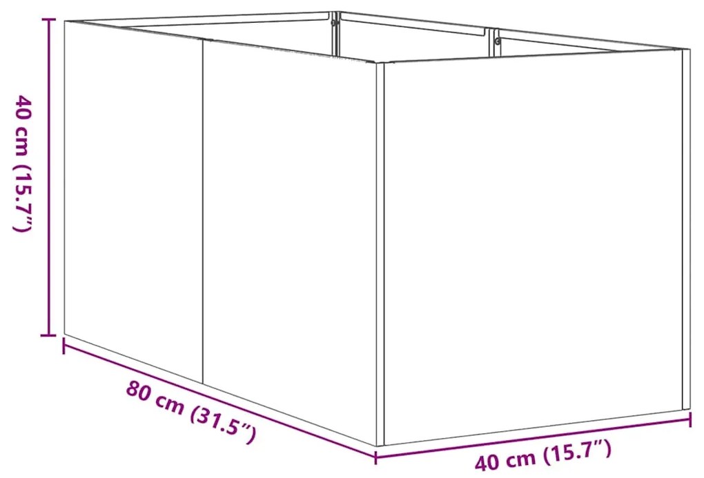 ΖΑΡΝΤΙΝΙΕΡΑ ΜΑΥΡΗ 40X80X40 ΕΚ. ΑΠΟ ΧΑΛΥΒΑ ΨΥΧΡΗΣ ΈΛΑΣΗΣ 860731