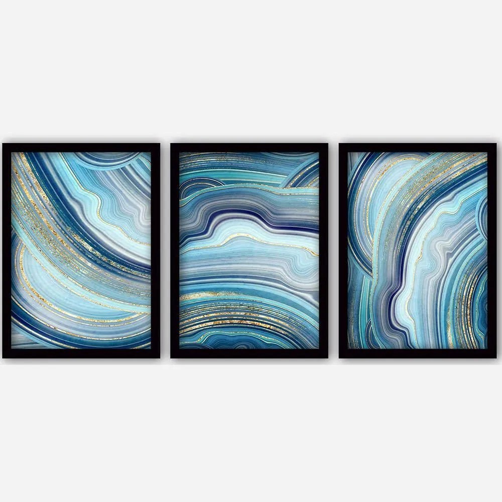 Κάδρα (Σετ 3Τμχ) 364LUL1383 35x45cm Multi Wallity Κάθετοι Πλαστικό,Mdf