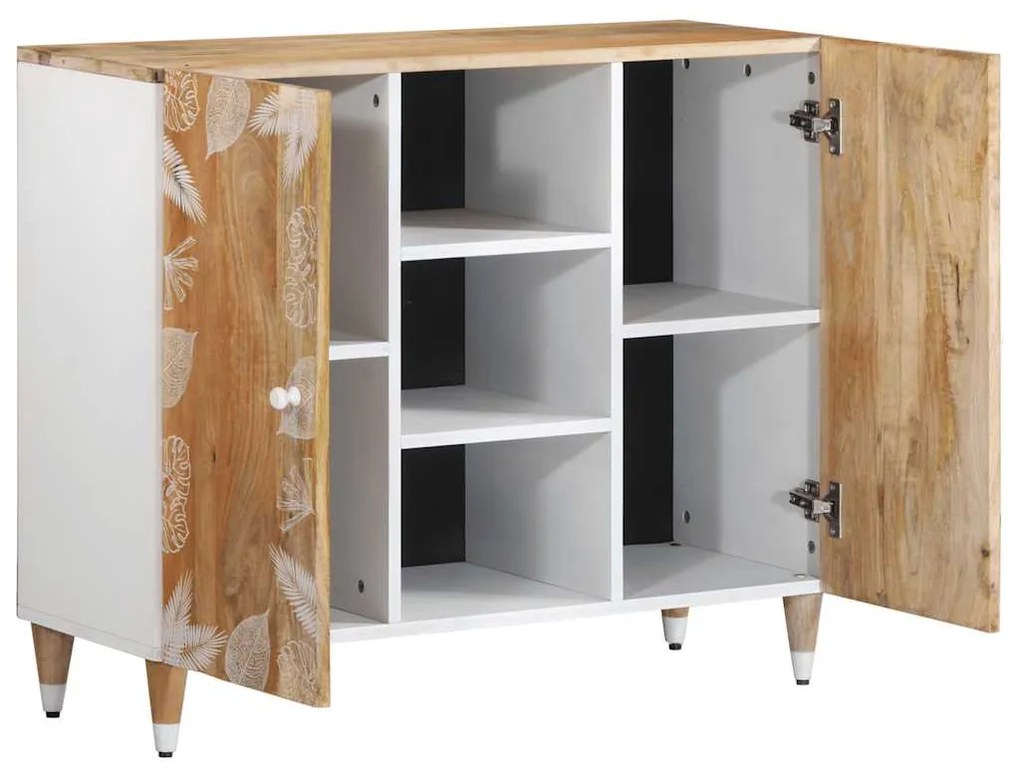 vidaXL Sideboard 90x33,5x75 cm μασίφ ξύλο Mango