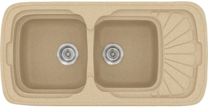 Νεροχύτης Sanitec 304-Granite Cappucino