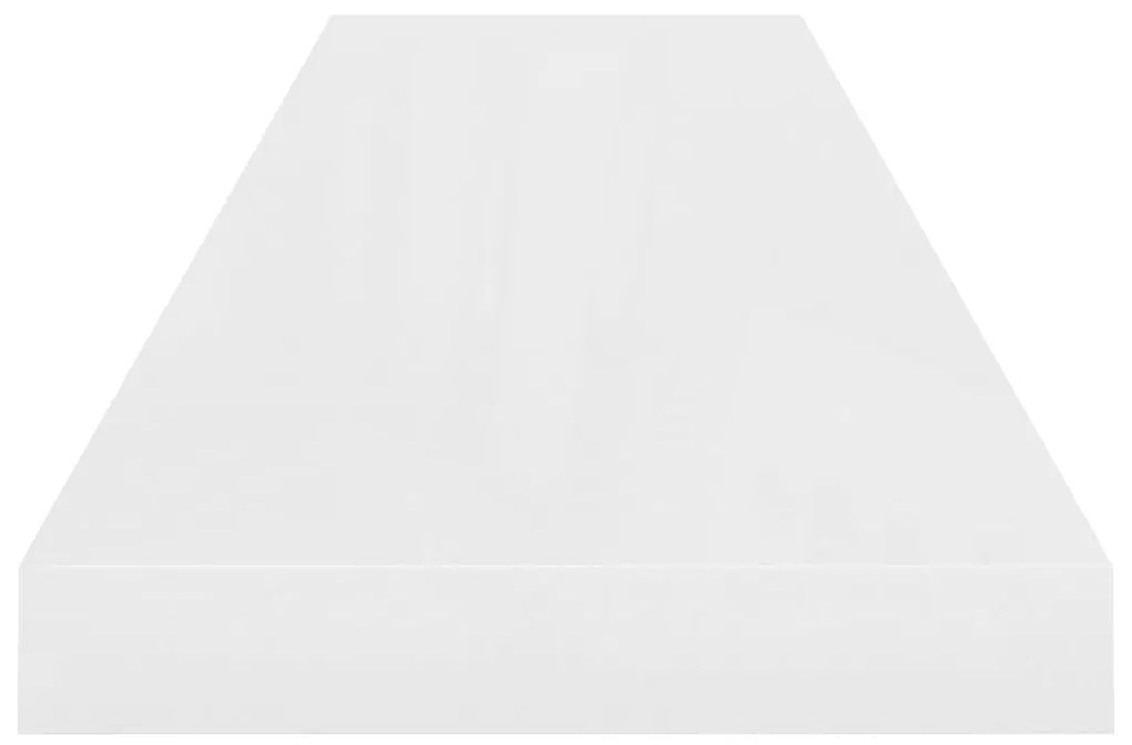 vidaXL Ράφι Τοίχου Γυαλιστερό Άσπρο 90x23,5x3,8 εκ. MDF