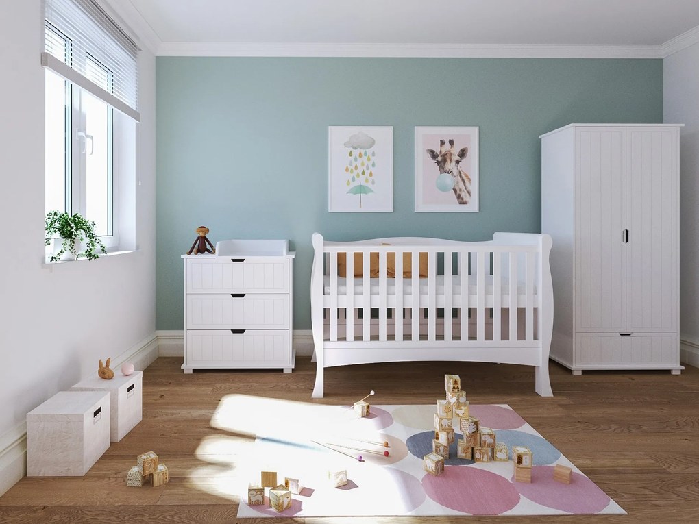 Βρεφικό προεφηβικό Κρεβάτι  Elegant Lux  White  70x140cm  BC10019 BabyCute