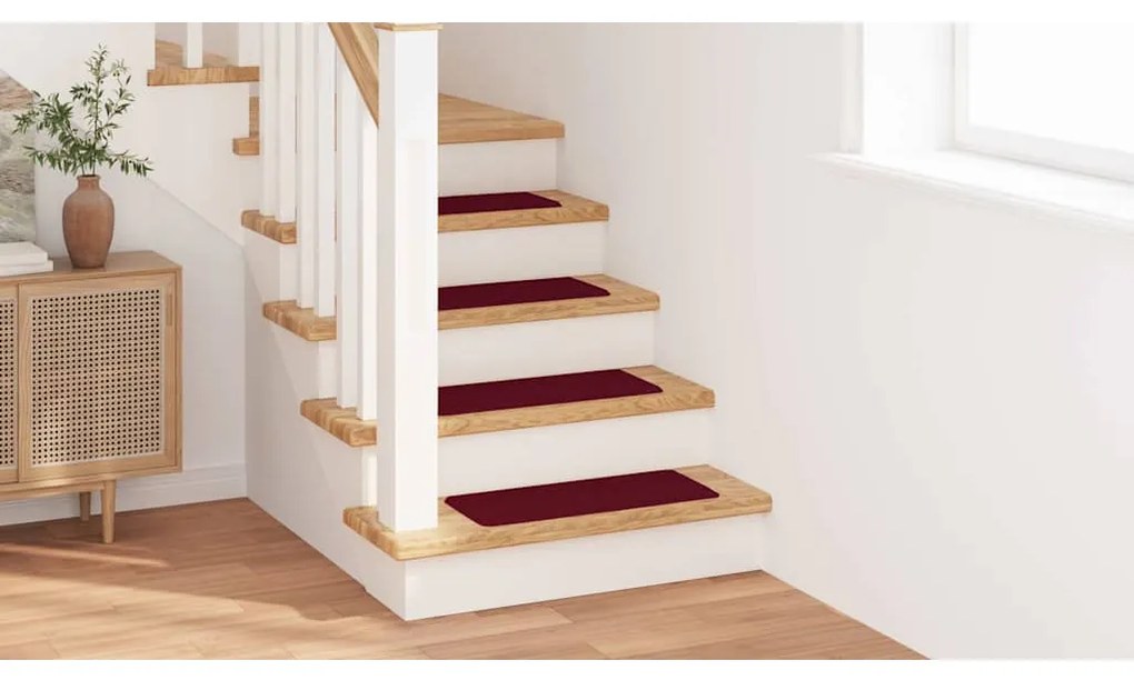 vidaXL Σκαλοπάτια 15 pcs Μπορντό 60 x 25 cm Πολυπροπυλένιο