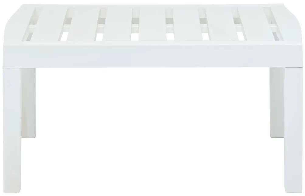 vidaXL Τραπεζάκι Κήπου Λευκό 78 x 55 x 38 εκ. Πλαστικό