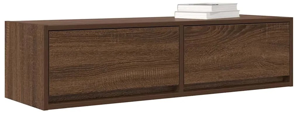 vidaXL Κάμπινγκ TV Καφέ Δρυς 100x31x25,5 εκ Επεξεργασμένο Ξύλο