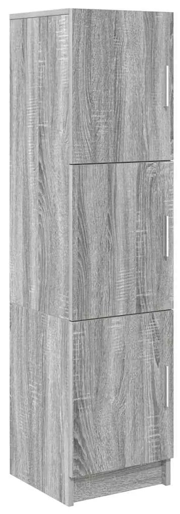 vidaXL Highboard Γκρίζο Σονομα 31.5 x 32 x 122.5 εκ