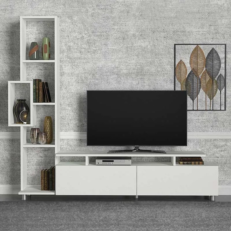 ΣΥΝΘΕΣΗ ΤΗΛΕΟΡΑΣΗΣ TULIP MEGAPAP ΧΡΩΜΑ ΛΕΥΚΟ 160X29,5X160ΕΚ.