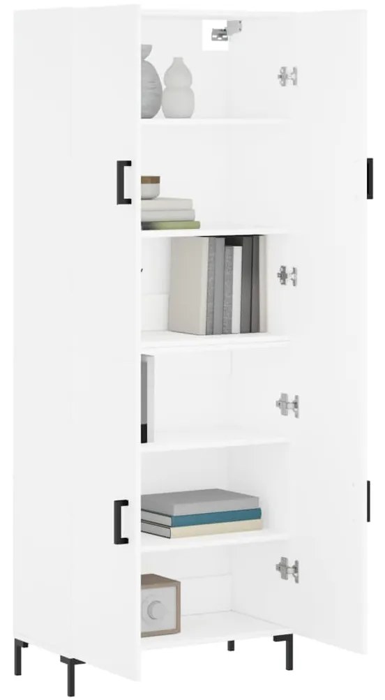 vidaXL Ντουλάπι Λευκό 69,5x34x180 εκ. από Επεξεργασμένο Ξύλο