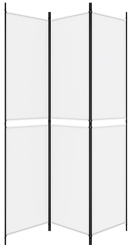 vidaXL Διαχωριστικό Δωματίου με 3 Πάνελ Λευκό 150x220 εκ. Υφασμάτινο
