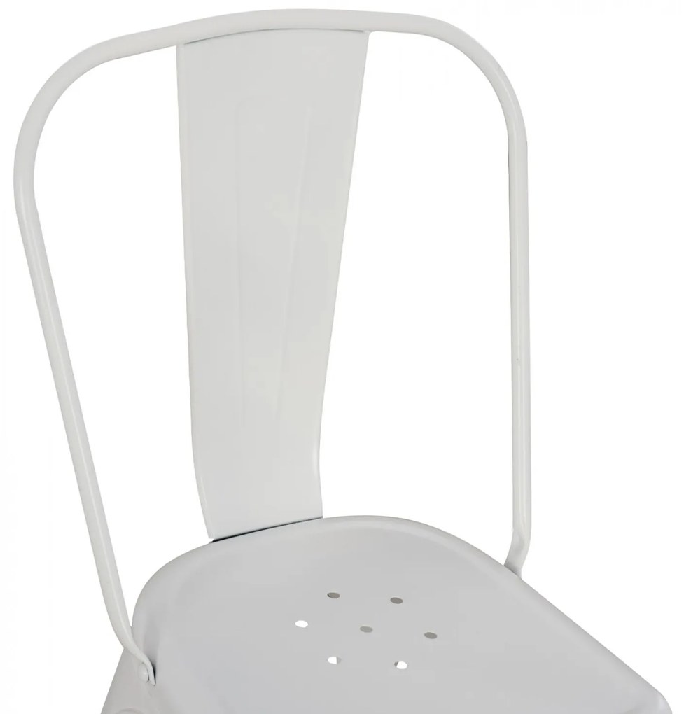 Καρέκλα MELITA Μεταλλική σε Λευκό Ματ 43x50x82Υεκ. 43x50x82 εκ.